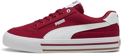 Puma Men's Court Classic Vulc Sneaker, Dark Crimson-Puma White, 12