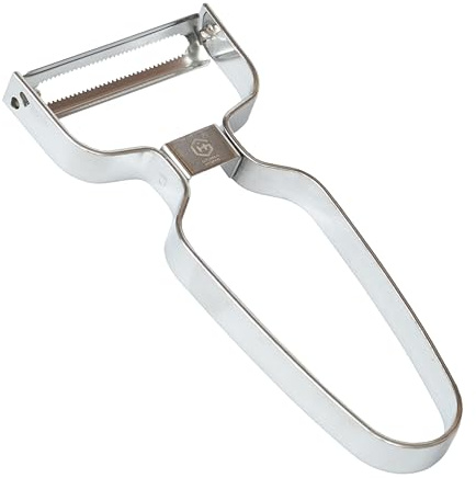 GRANA HOME Edelstahl Schäler – Multifunktionaler Kartoffelschäler, Gemüseschäler & Obstschäler mit Ergonomischem Griff - Ideal für Gemüse, Spargel & Julienne