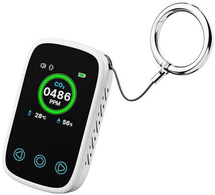 Dispositivo di CO2 Allarme di anidride carbonica ricaricabile Rilevatore di anidride carbonica Allarme di anidride carbonica Funzionamento semplice per viaggio/campeggio