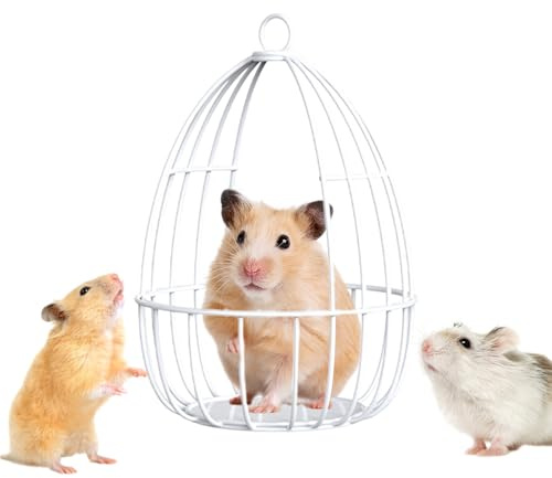 Chinchilla Hammock,Iron Wire Mesh Toys for Hamsters | Nest Sleeping House Hiding Pet Supplies for Dwarf Rabbits Small Animals Sugar Glider Squirrel Guinea