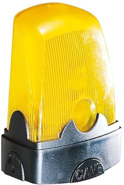 CAME KLED Lampeggiatore di segnalazione a LED ad alta visibilità e basso consumo, cupola gialla, 120-230 V AC, facile installazione, compatibile con automazioni CAME, ideale per cancelli e barriere