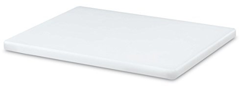 AUSONIA - 66422 Tabla de cortar polietileno de carnicero blanco 30 x 20 x 1