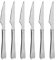 Cuchillos de Carne,Cuchillo Chuleteros,Cuchillo de Mesa,6 uds, Acero Inoxidable,Acabado Brillante. Colección Minimal (Cuchillo para Carne)