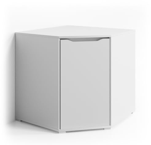 Vicco Credenza Ruben, Bianco, 78 x 76.6 cm, adatto per la conservazione di abbigliamento e tessuti