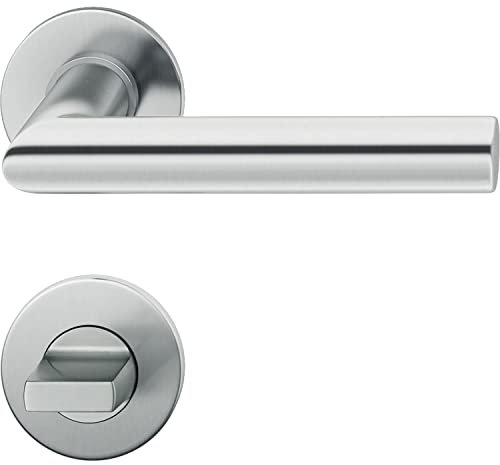 FSB Drückergarnitur 10 1076 flächenbündig WC, 38-42, Edelstahl