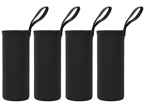 DONGKER Neoprenhülle für Trinkflasche, 4 Stück 550ml Wasserflasche Thermo-Hülle, Flaschen Thermo-Hülle Taschen Thermohülle Isolierhülle Zur Wärmespeicherung