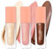Oulac Liquid Eyeshadow Satin Finish - Multi-Use Eyeshadow Primer & Liquid Blush | Blendable Smooth Eye Make-up, Crease-Resistant, Non-Greasy, Vegan, Cruelty-Free (SA02/SA03/SA04)