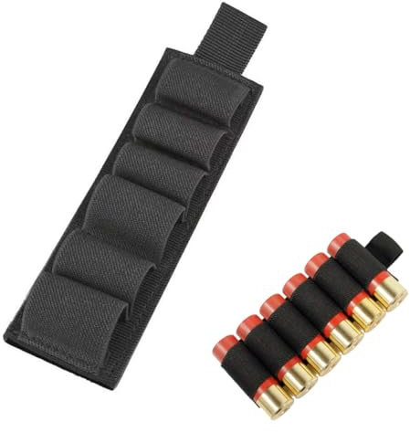HOUSON Tactical Shotgun 12GA Einschuss Pouch, Bullet PouchTaktische Tasche Einsatz Elastische Halterung Molle Magazinträger Shotgun 6 Shells Patronenhalter