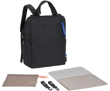 Lässig diaper bag with laptop compartment Green Label Conversion Backpack 17,6L Black