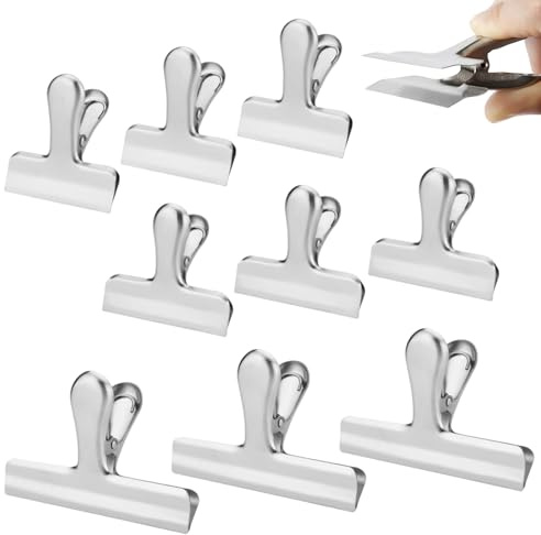 9 Pièces Pince Sachet Alimentaire Clips Fermeture Sachet Trois Tailles Pour Sceller Et Conserver Les Aliments, Étiquettes, Sacs, Photos, Etc.