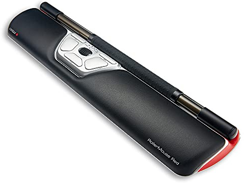 Contour Rollermouse Red Wireless | Premiato Mouse ergonomico| Mouse Bluetooth senza fili con poggiapolsi per computer | 7 pulsanti | 2400 DPI | Per Windows e Mac