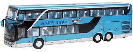 Zerodis Legierung Doppeldecker Bus Modell Spielzeug Elektro 1:50 Pull Back Autos Baufahrzeuge Mini Modell Auto Spielzeug mit Unterhaltungsmusik für Kinder Mädchen über 6 Jahre