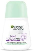 Mineral 6-i-1 skydd blommigt fräscht antiperspirant in roll-on 50 ml