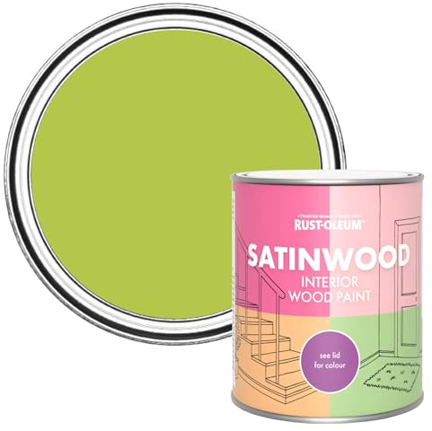 Rust-Oleum Green Satinwood Interior Wood Paint - Key Lime 750ml