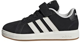 adidas Unisex Kinder Grand Court 00s Shoes Children, Core Black/Off White/Gum, 33 1/2 EU