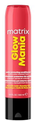 MATRIX - Après-Shampoing Protecteur de Couleur - Pour Cheveux Colorés ou Ternes - Protège & Booste l'Éclat Pendant 6 Semaines - Acide Glycolique & Huile de Rose Musquée - Glow Mania - 300 ml