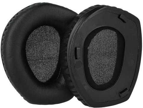 vhbw 2X Ohrpolster kompatibel mit Sennheiser RS 185, 175RF, 185RF, 165, 175, 165RF Kopfhörer Headset, Schaumstoff/Kunststoff Schwarz