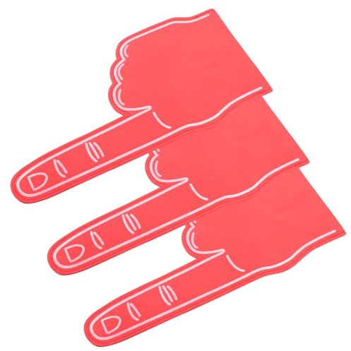 Homoyoyo Schaumstofffinger 3 Stück Cartoon Eva Material Anfeuer Requisiten Für Sportveranstaltungen Partyzubehör Zum Anfeuern Von Fußballfans