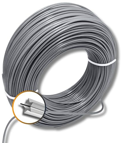 Gardazon Trimmerfaden mit Verstärkung - 3mm x 50 m Vorsicht - extrem scharf - (Sternprofil) Freischneider Faden Universell - Mähfaden für Motorsense - Ersatzfaden für Rasentrimmer - Nylonfaden
