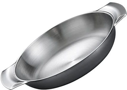 CHICAMPERA Pentola in Acciaio Inossidabile Padella Multifunzione per Paella Pentola Resistente per Cucinare e Ristoranti