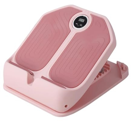 FashionCha Tabla de Estiramiento de Pantorrilla Portátil con Inclinada Y de Ajuste de Ángulos Adecuada para Entrenamiento Físico Gimnasio Recu, Rosa