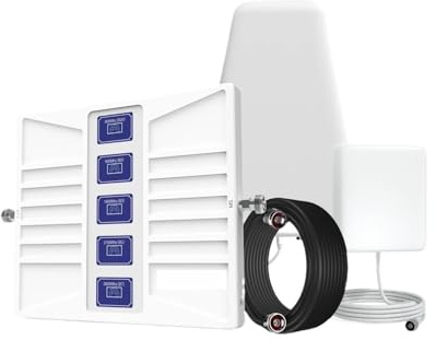 3G 4G 5G Mobilförstärkare 800 900 1800 2100 2600 700 850 Nätverksrepeater 5-bands Mobil Signalförstärkare Antennkit Lätt Bred Kompatibilitet