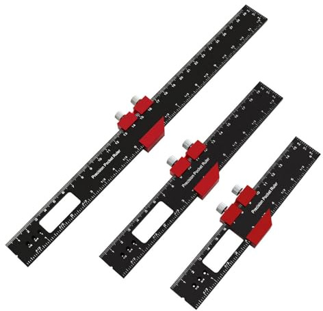 Regolo calcolatore con binario a T in lega di alluminio e righello quadrato 160mm 200mm 300mm Lavorazione del legno portatile compatta