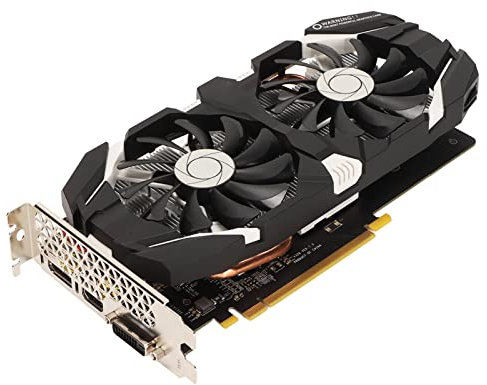 Luqeeg GTX 1060 6GB GDDR5 192bit Gaming Graphics Card Dual Fans Cooling HDMI DVI DP PCI-E GPU for Gaming PC, 6/5/3 GB Available(3GB)