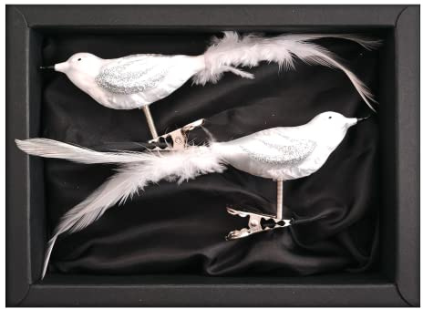 “Snow Bird” – Vogel | Christbaumschmuck weiß Ice
