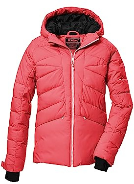 Killtec flickor Ksw 116 Grls Ski Qltd Jckt Vadderad jacka/skidjacka med huva och snöskydd