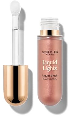 Liquid Lights Blush from Sculpted by Aimee (Peachy Keen) – 20g Vegan Liquid Blusher for Radiant Pop – 3 Shades for Pink, Peach or Rosy Blush Effect