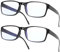 Gaoye 2 Pack Lesebrillen Damen Herren mit Blaulichtfilter Augenoptik Brille Lesehilfe für Damen Herren
