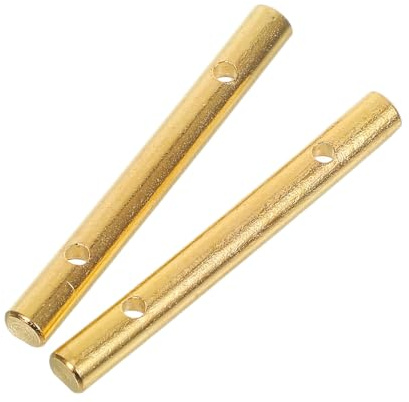 Accesorios de Guitarra Eléctrica, 2 Piezas Doradas para Cabezal