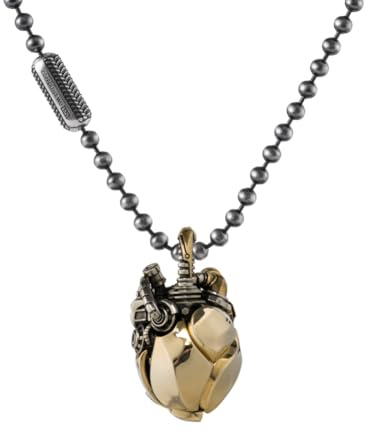 COPPERTIST.WU Mechanical Heart Pendant Necklace Custom Accessory Support Engraving - Beating Heart Jewelry Steampunk Halloween Fidget Gift for Men Women