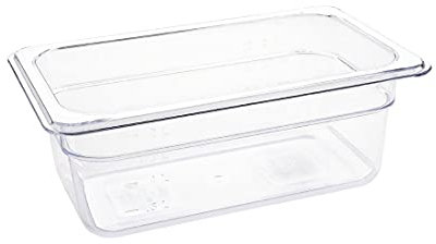 Vogue GN‑Behälter 1/4 100 mm (2,4 l) – Transparent U237