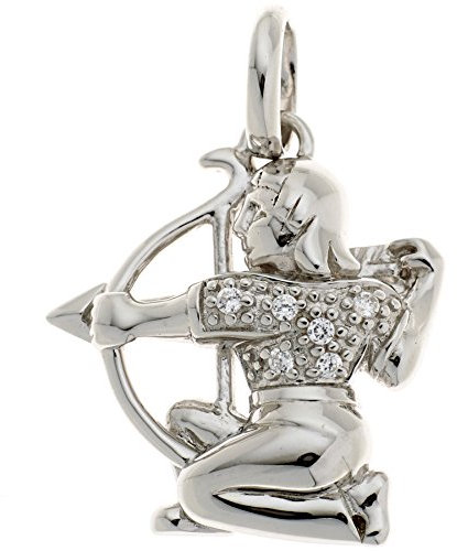 Jobo Sternzeichen-Anhänger Schütze aus 925 Sterling Silber mit Zirkonia