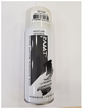 Bombe de peinture aérosol Blanc Métallisé