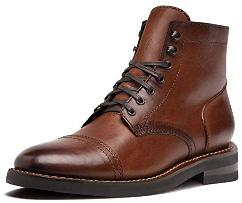 Men's Captain Lace-Up Boot, Brandy, 7