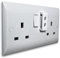 Decoralin 4 Pack Socket Switch Cover Guard Caps Prevents Kids or Accidental On Off Switching Whilst Allowing Easy Access for Intentional Switching (White)