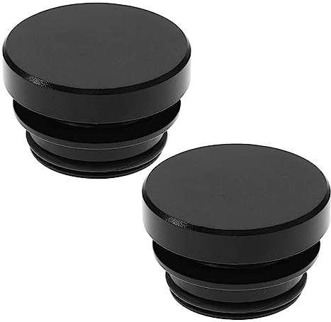 OTOTEC 2 UNIDS 12 V Tapa de Enchufe de Encendedor de Cigarrillos de Aluminio Enchufe Impermeable A Prueba de Polvo para Coche Camión SUV Barco Yate Accesorios Automotrices Negro