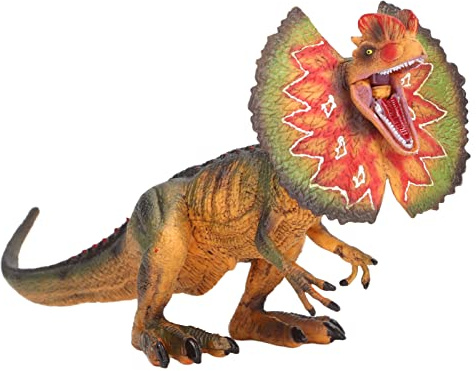 BSTCAR Figura de Dinosaurio Dilophosaurus, Modelo de Dinosaurio de Plástico, Juguete Educativo de Aprendizaje, Juguetes de Animales, Regalo para Niños