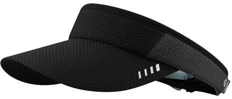 CLAPE Casquette Visiere Anti UV Visière Homme Femme de Golf Tennis Casquette Visière Sports Élastique Casquette Pare Soleil D'été Black DSKD1