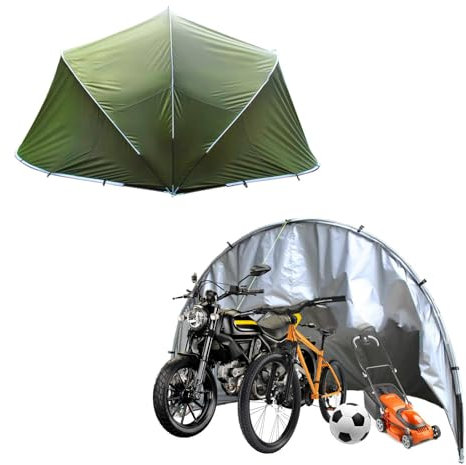 YSMSMZJK Box Biciclette Semisferico Box Moto per Esterno per Mobili da Giardino,Biciclette,Moto Copri Scooter da Esterno Garage Moto per Esterno