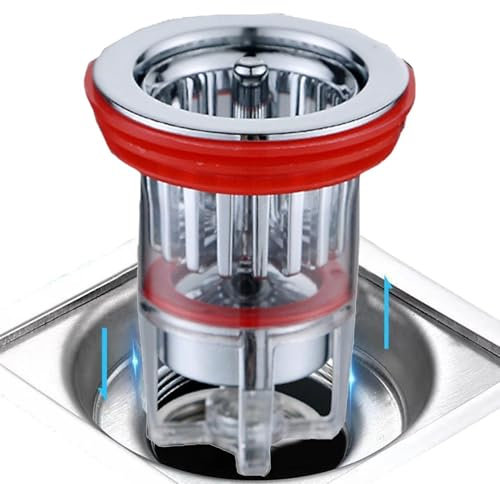 Gkumgwo Bodenablaufkern, geruchsdichter Bodenablauf | Geruchshemmende Ablassstopfen verhindern Rückfluss,Geruchsfilter-Bodenablauf, stabiles Küchen-Bodenablaufventil für Badezimmer, Duschraum