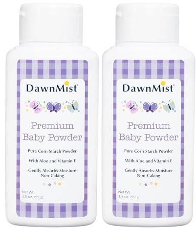Dukal BP35C DawnMist Baby Powder, Premium, 3.5 oz., Full Case (Pack of 2)