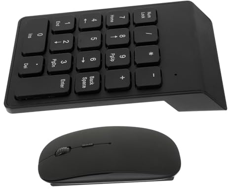 DOITOOL Teclado Inalámbrico para Portátil Ratón Accesorios De Ordenador para Trabajo Casa o Oficina Teclado y Ratón Inalámbrico