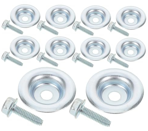 Mikinona Skid Plate Hardware Kit with Heavy-duty Hardened Bolts and Washers for Utv Belly Pan Replacement, Stainless Steel Off-road Fasteners Compatible with All-season Utility Vehicles
