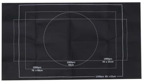 HONITANO Tapete de Fieltro Negro Enrollable y Portátil Tubo Inflable y Bandas de Fijación para Rompecabezas hasta 2000 Piezas para Almacenamiento y Viaje