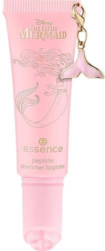 essence Brillo de labios brillante con péptido Disney THE LITTLE MERMAID, cuidado, natural, brillante, reluciente (10ml)