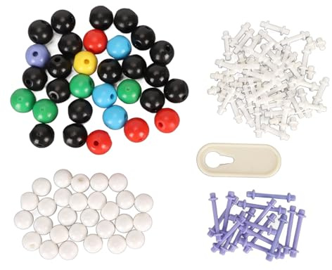 Xixian 136PCS Molekylmodellsats för Organisk Kemi med 59 Atomer, 76 Länkar och Borttagningsverktyg